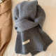 2025 new winter high-end wool scarf for women, fashionable and versatile, warm and cold-proof, thickened Korean knitted scarf