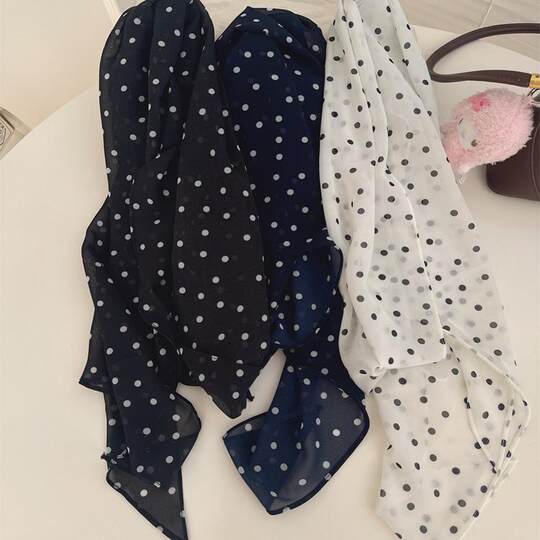 2024 autumn and winter new fashionable leopard print silk scarf retro spring and summer new versatile decorative thin decorative scarf headscarf