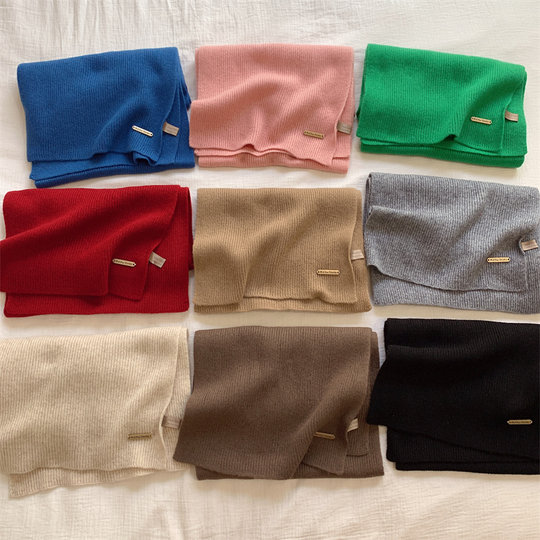 100% pure wool soft and waxy vintage cashmere scarf