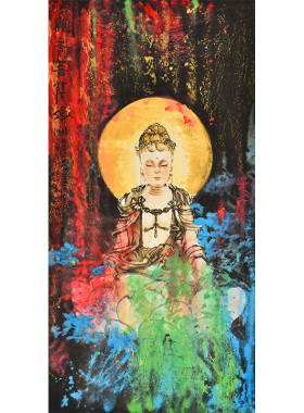 孤品收藏仅此一幅 名家手绘真迹国画花鸟画 客厅卧室玄关过道挂画
