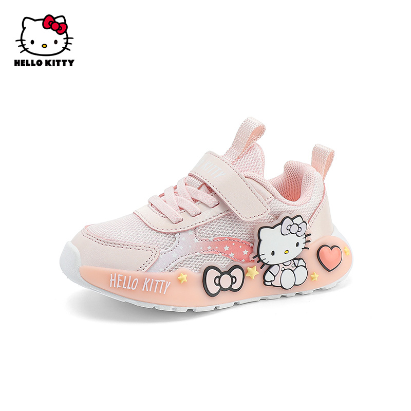 HelloKitty女童运动鞋春季开学童鞋2025新款儿童学步鞋软底宝宝鞋