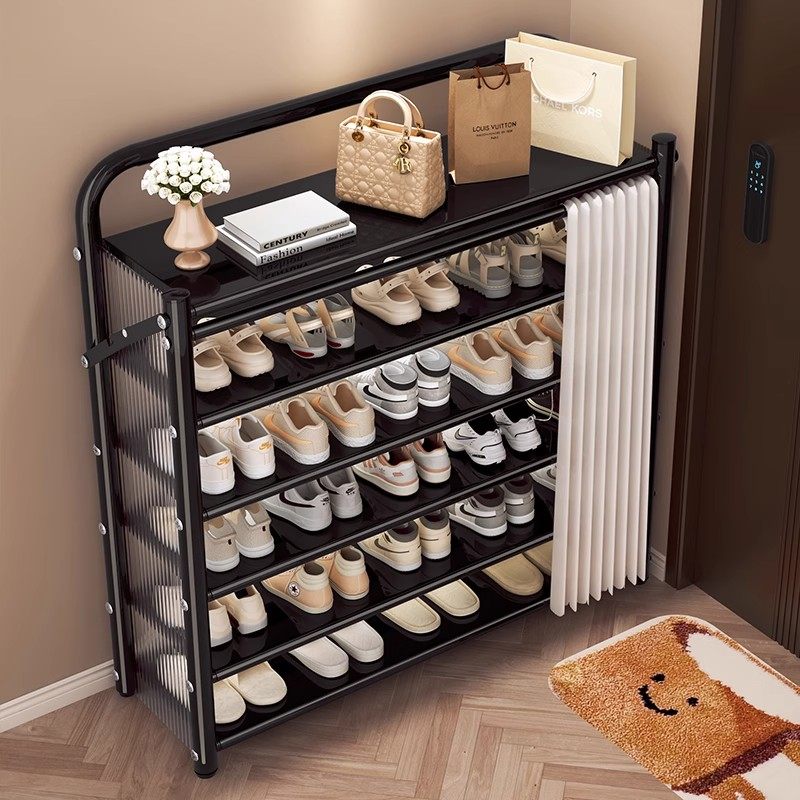鞋架多层家用门口防尘置物架免安装折叠耐用鞋柜入户门外鞋收纳架,淘宝优惠券,粉丝福利购,淘宝优惠卷