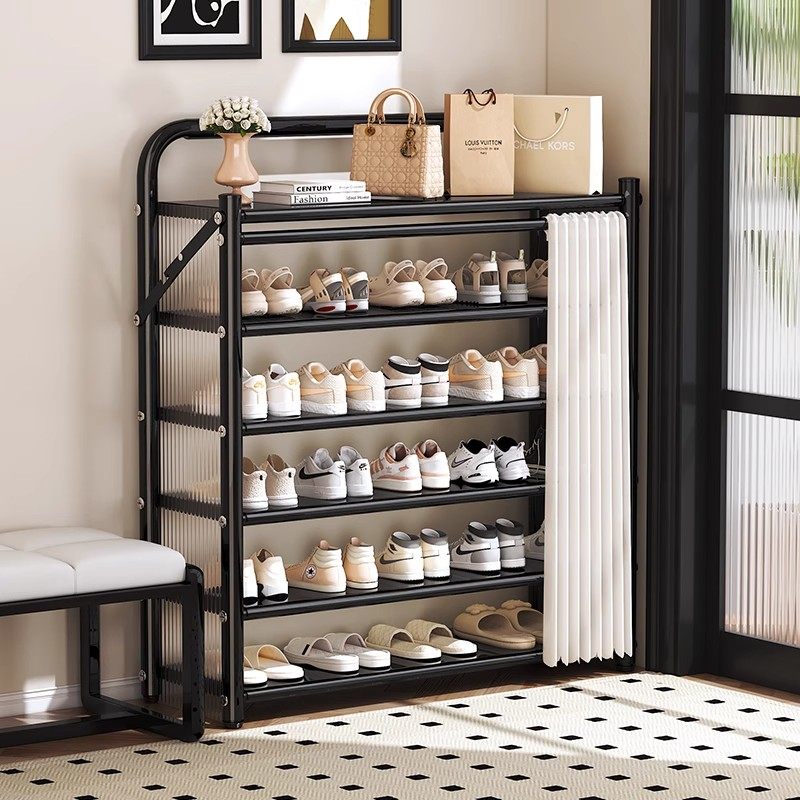 鞋架多层家用门口防尘置物架免安装折叠耐用鞋柜入户门外鞋收纳架,淘宝优惠券,粉丝福利购,淘宝优惠卷