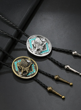 领结时尚男女款波洛领带长项链毛衣链秋冬衣服挂件个性时尚吊坠潮