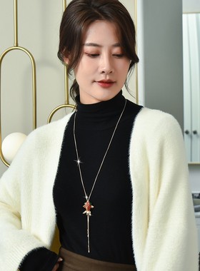 金鱼项链金属女百搭气质