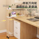 Movable solid wood multi-layer storage rack