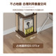 Floor-standing corner storage cabinet that does not occupy bookshelf