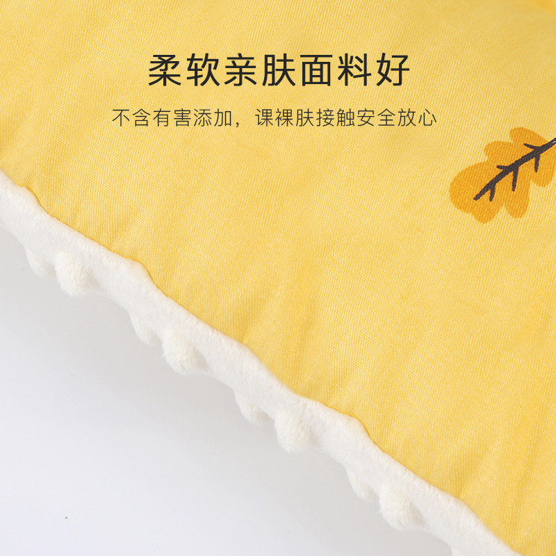 儿童纯棉安抚豆豆枕头芯透气宝宝枕 乐婴爱母婴婴童枕头/枕芯