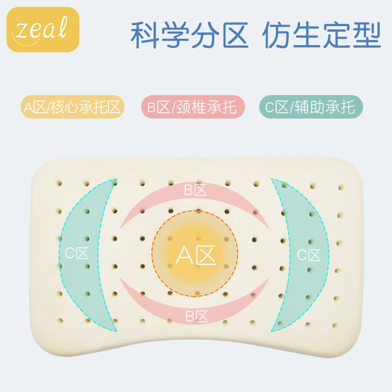 0-1岁幼儿2-3-6四季宝宝定型枕 乐婴爱母婴婴童枕头/枕芯