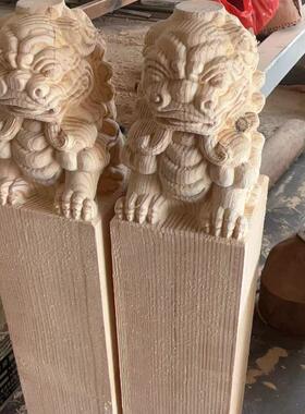实木仿古建筑门头雕花金瓜撑弓