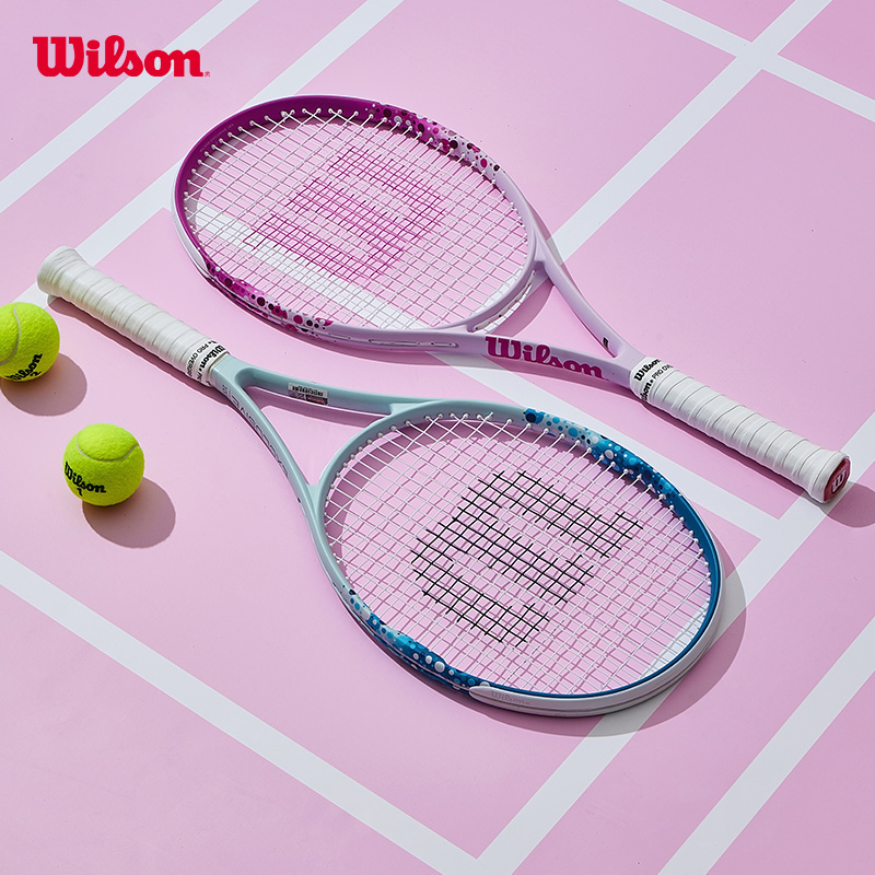 Wilson威尔胜全碳素一体四季拍进阶网球拍训练成人男女情侣大学生 - 图0