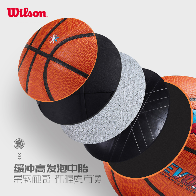 Wilson威尔胜官方专业室内竞赛比赛标准7号篮球EVOLUTION