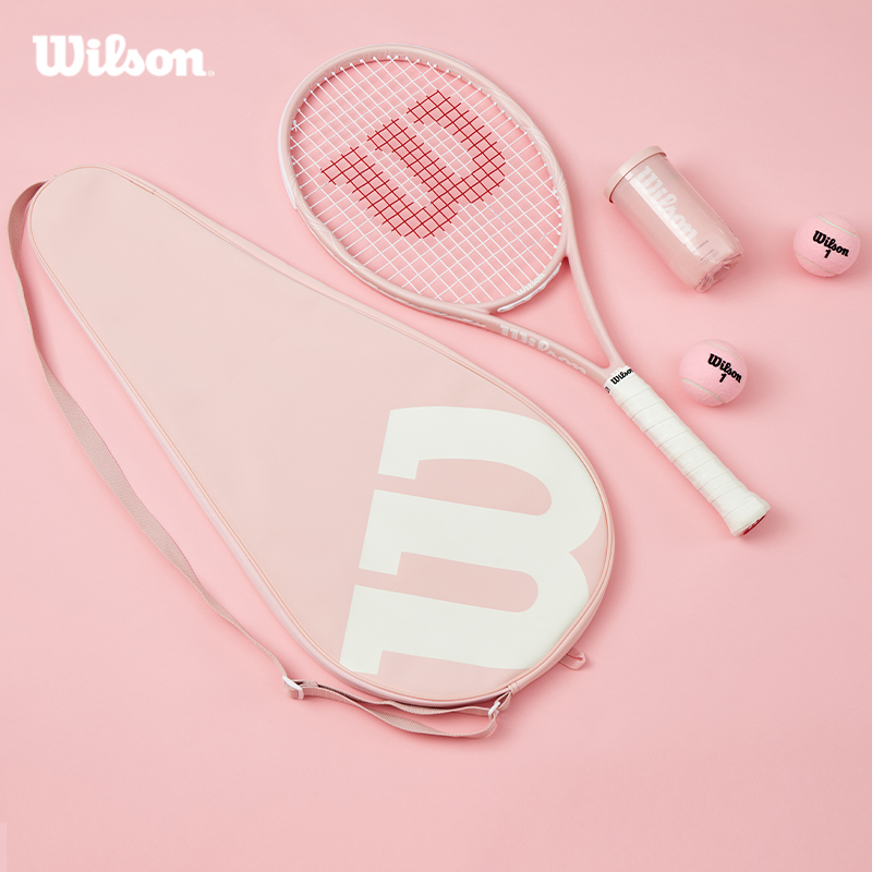 Wilson威尔胜官方24新款樱花粉色全碳素一体网球拍女生成人进阶拍 - 图3