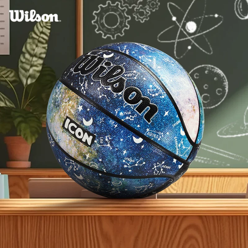 Официальный детский баскетбол Wilson Jr.NBA цветной основной школы для тренировки в помещении и на улице универсальный размер №4 №5