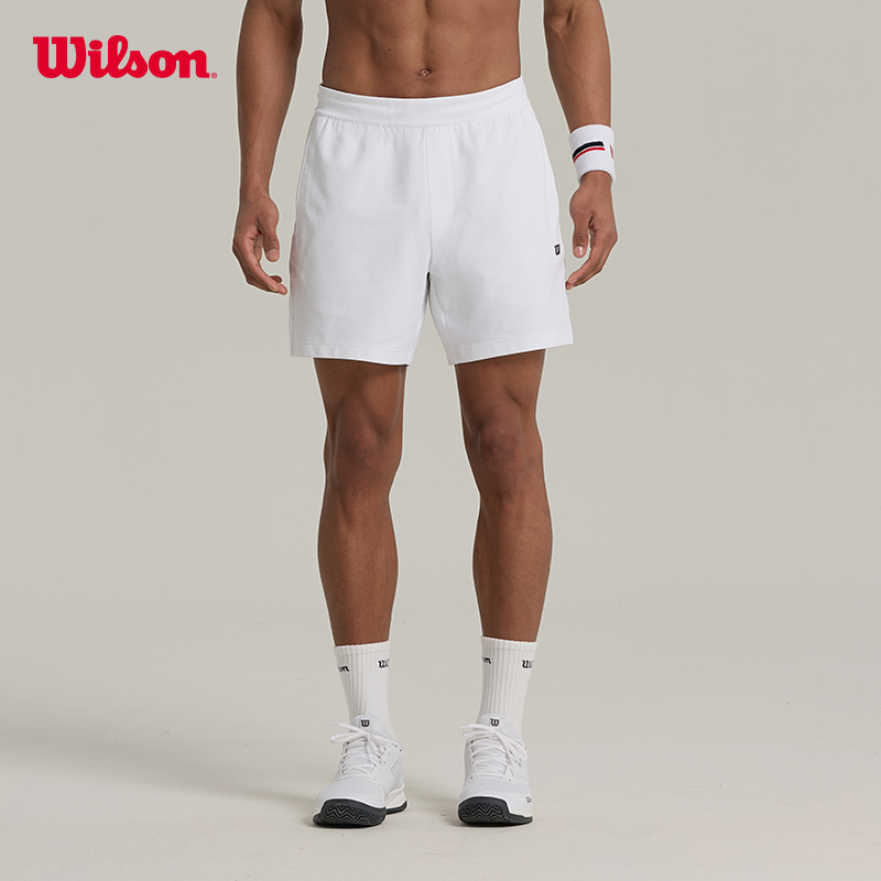 Wilson威尔胜官方24夏季新款男士DAILY网球运动透气吸湿速干短裤-图1