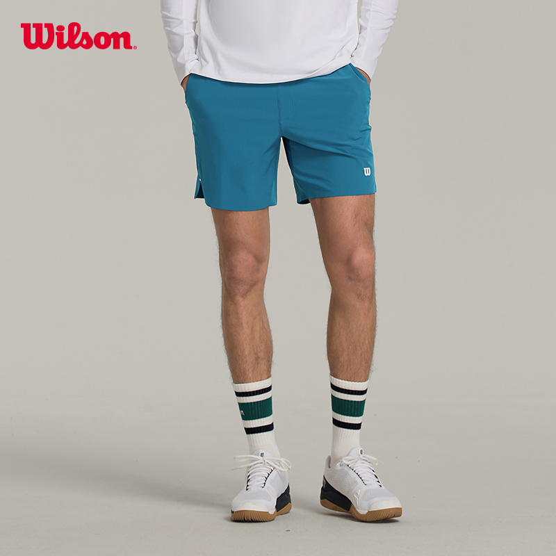 Wilson威尔胜官方24年夏季新款男士TOURNAMENT网球运动梭织短裤 - 图3