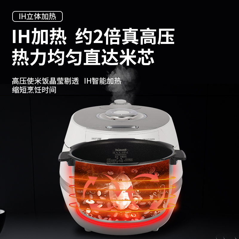 CUCKOO福库韩国原装进口高压IH电磁加热智能电饭煲家用5升CHP1050-图2