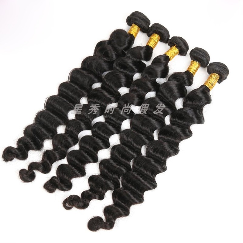 Indian loose deep wave human hair bundles extensions closure - 图3