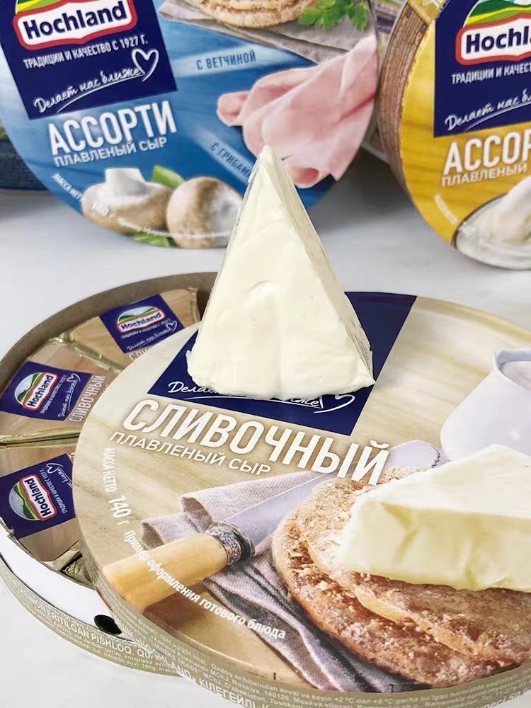 [拍一发二]纯正俄罗斯进口原装小圆芝士三角奶酪块无糖原制奶油即 - 图1