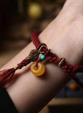 手工编织男女式棉线棉绳复古手绳