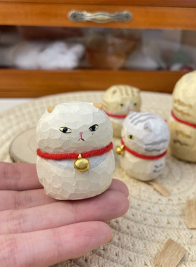Q版铃铛猫办公室桌面摆件车载挂饰创意礼物送朋友玩具公仔