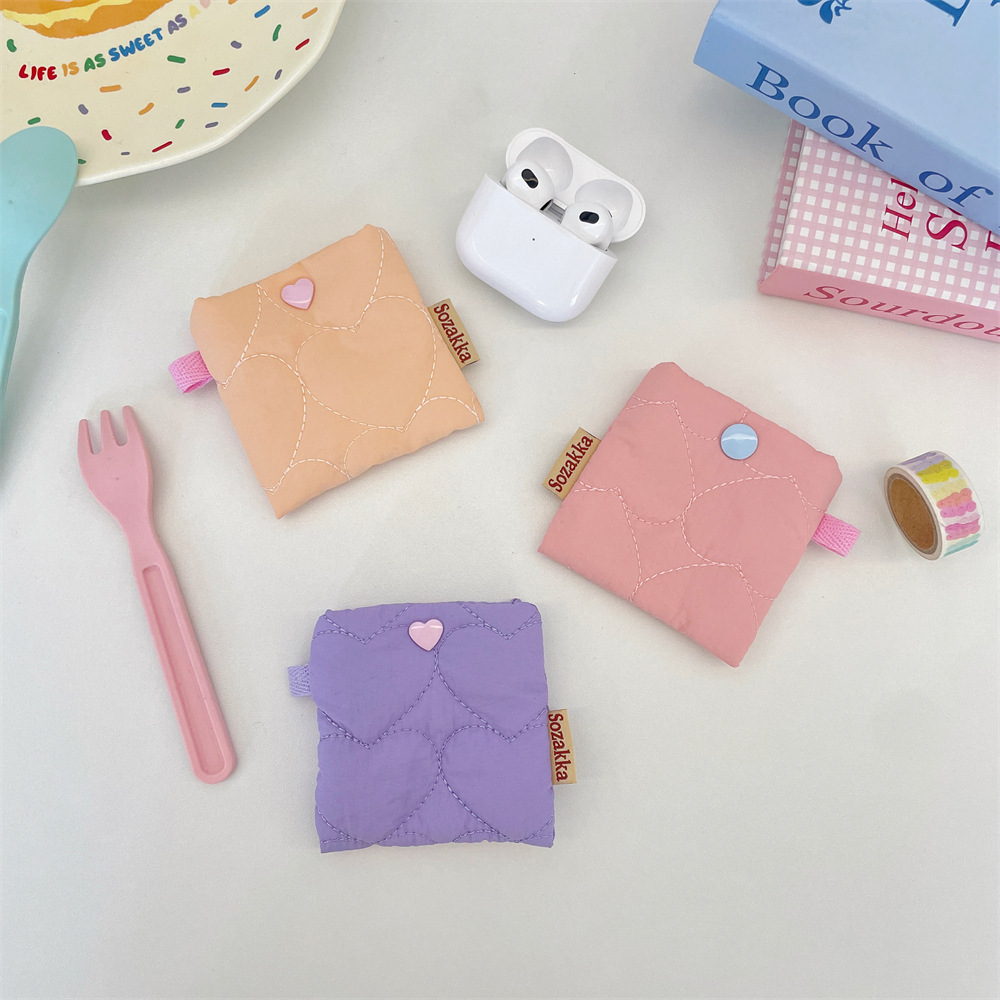 学生软壳耳机收纳包随身便携小包女生苹果蓝牙耳机包整理 - 图2