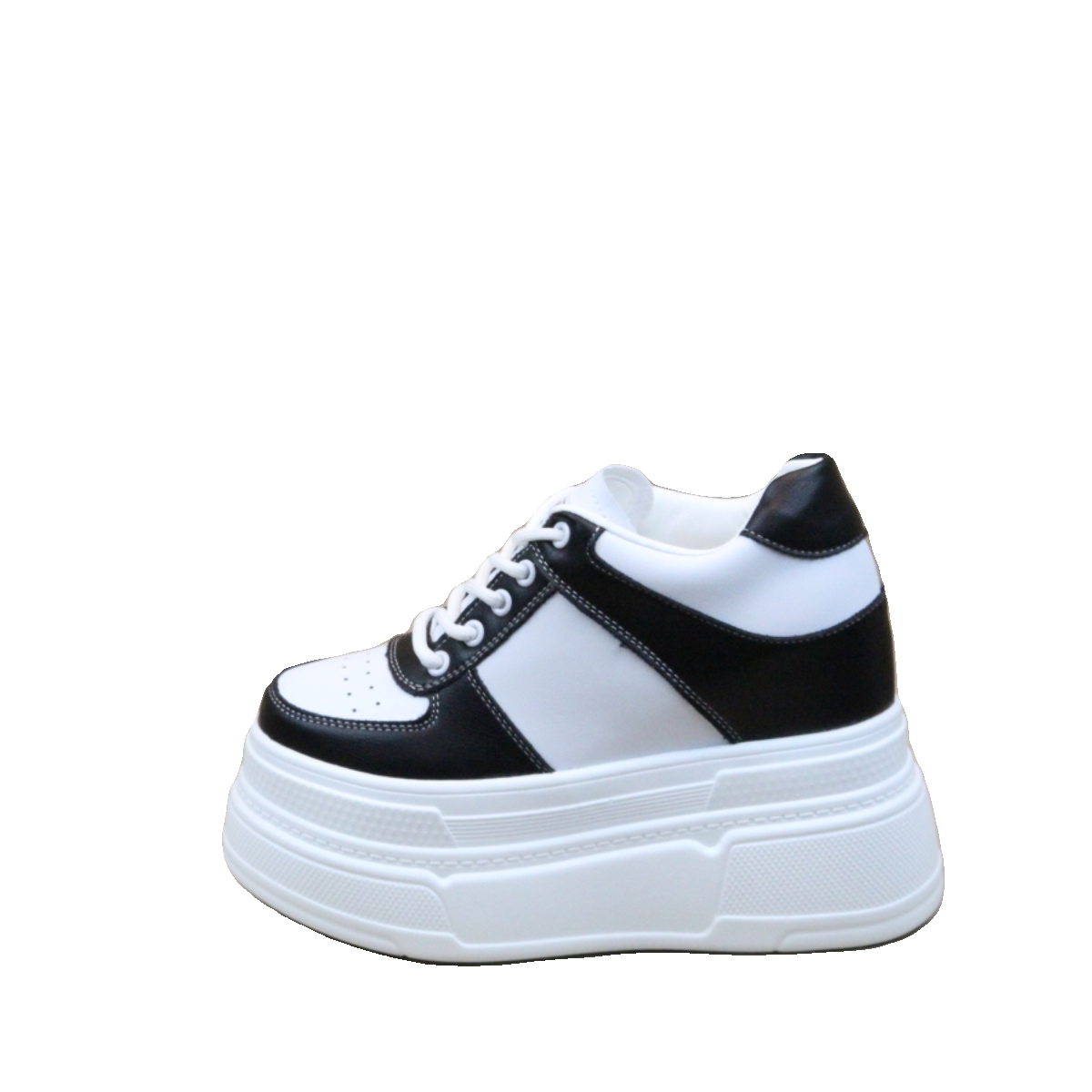 14厘米真皮小白鞋百搭小个子12cm厚底松糕鞋10公分隐形内增高女鞋 - 图3