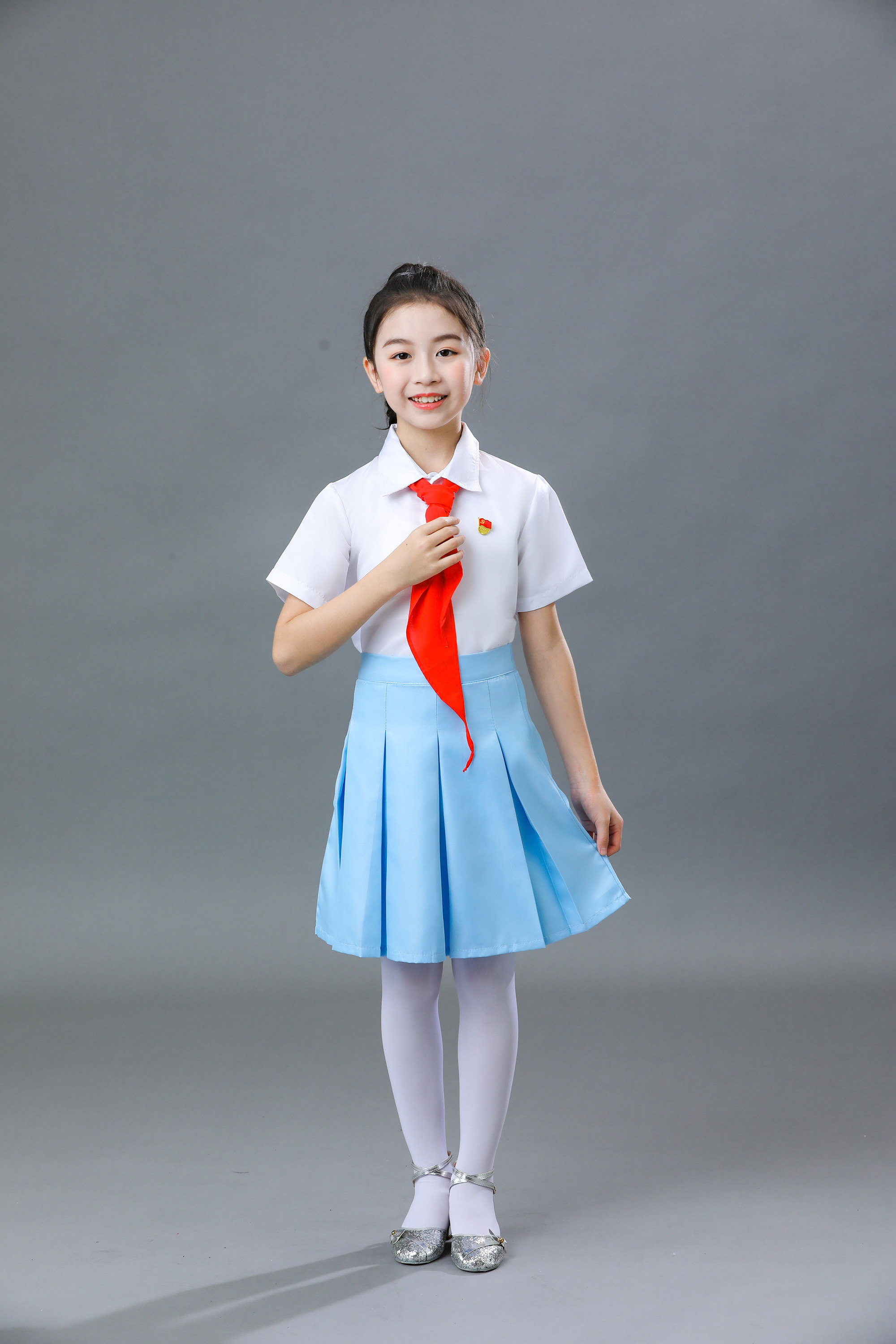 六一儿童合唱演出服中小学生爱国诗歌朗诵男女童演出服装冯琳同款