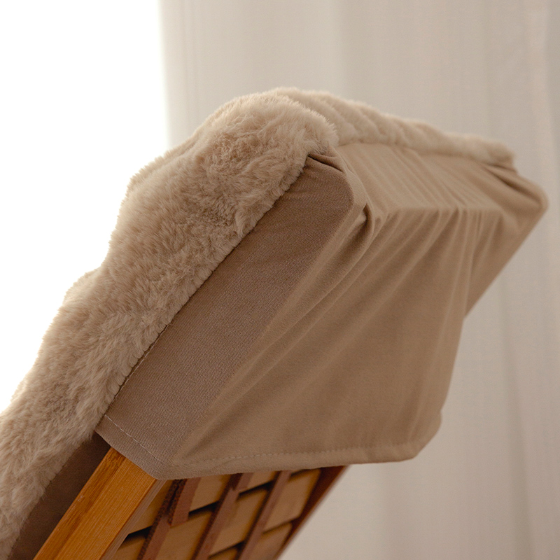 兔毛绒躺椅垫子通用坐垫摇椅沙滩长椅靠背一体冬季加厚摇摇椅座垫