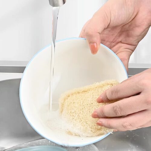 丝瓜络洗碗海绵擦丝瓜瓤天然百洁布厨房抹布清洁杯刷子刷锅刷碗 - 图3
