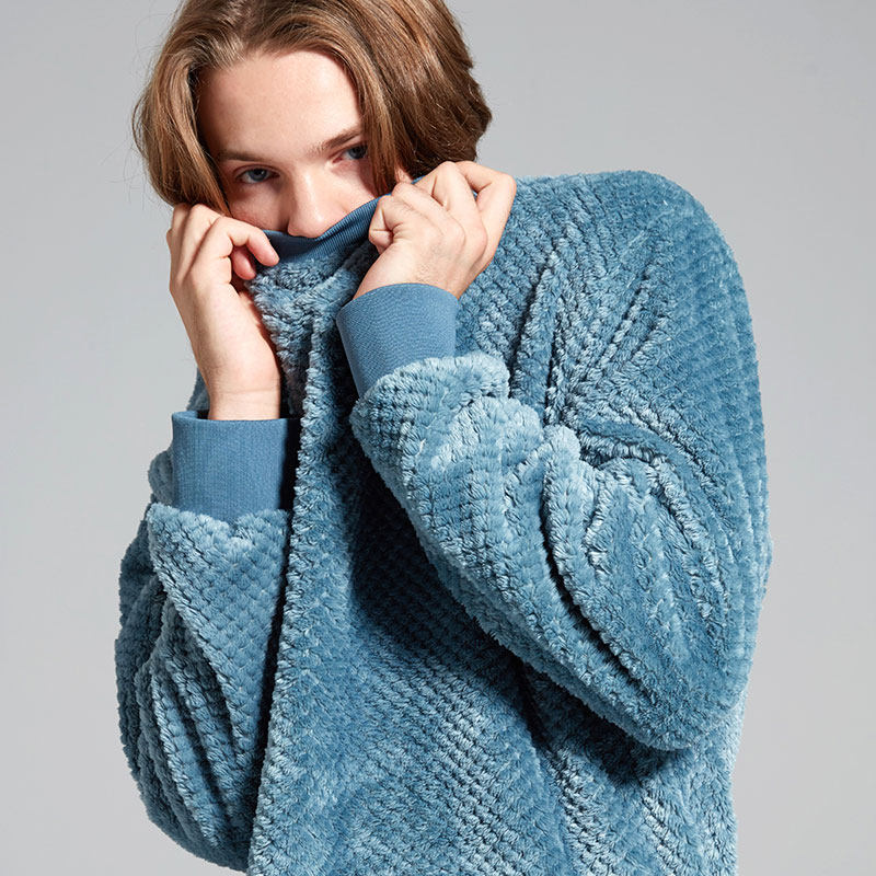 螃蟹秘密情侣加绒男士珊瑚绒睡衣 螃蟹秘密内衣睡衣/家居服套装