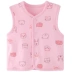 Áo vest bé gái Xiaomi mùa xuân và mùa thu mỏng phần cotton trẻ em vai nữ 1-3 mùa thu đông nam bé vest ấm áp - Áo ghi lê