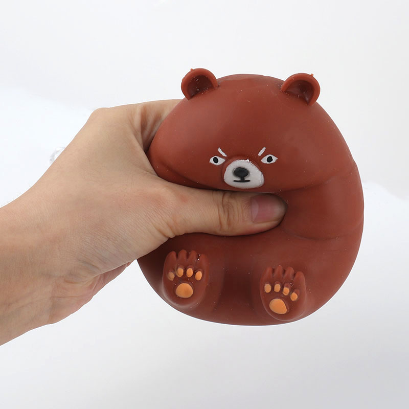 新奇小玩具解压发泄球小熊捏捏乐创意可爱减压神器豆腐球舒压礼物-图1