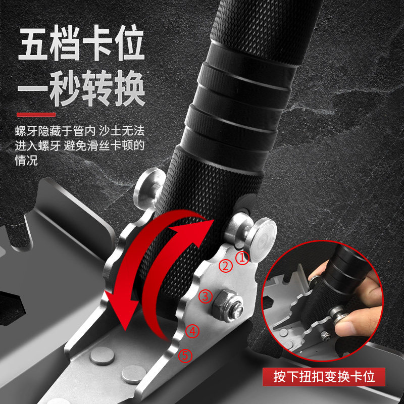 汉道中国工兵铲户外车载多功能折叠铁锹兵工铲锰钢单工兵铁锹铲子,淘宝优惠券,粉丝福利购,淘宝优惠卷