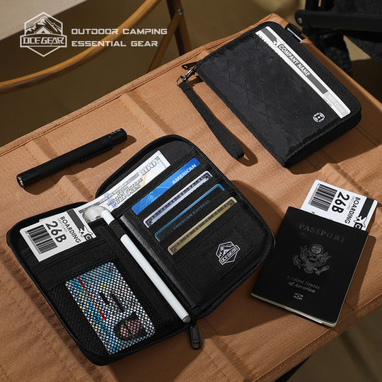 RFID PASSPORT BAG ID Aufbewahrungstasche Outdoor Travel XPAC wasserdichtes Briefticket-Flussluft-Clip-Kartenbeutel