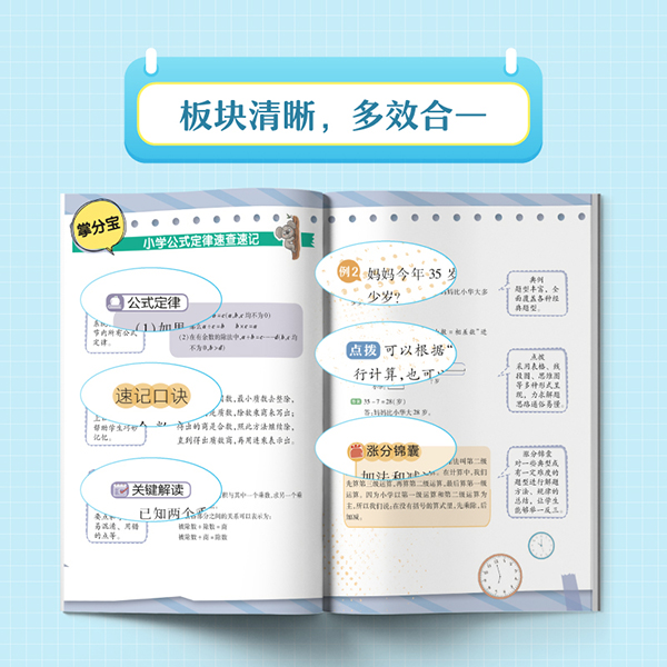 【官方正版】小学数学公式定律速查速记掌分宝 小学通用数学公式定律 小升初数学教辅工具书 小升初衔接知识点 数学备考 新东方 - 图0