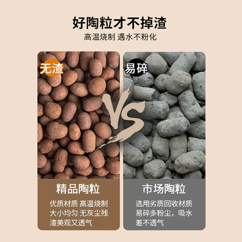 陶粒垫底养花专用花盆铺面卫生间回填材料彩色颗粒水培种花用陶粒 - 图2