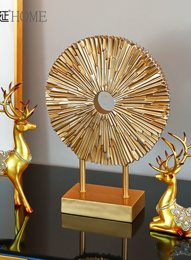 创意摆件家居饰品招财鹿客厅电视柜玄关酒柜装饰品送乔Y迁开业礼