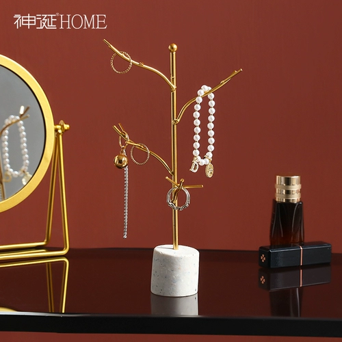 Современные и минималистичные серьги, кольцо, стенд, настольный туалетный столик для спальни, украшение