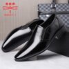Dragonfly brand men's genuine leather breathable slip-on loafers