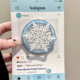 Winter atmosphere shaker snowflake suitable for magsafe mobile phone magnetic suction holder new back sticker magnetic suction creative