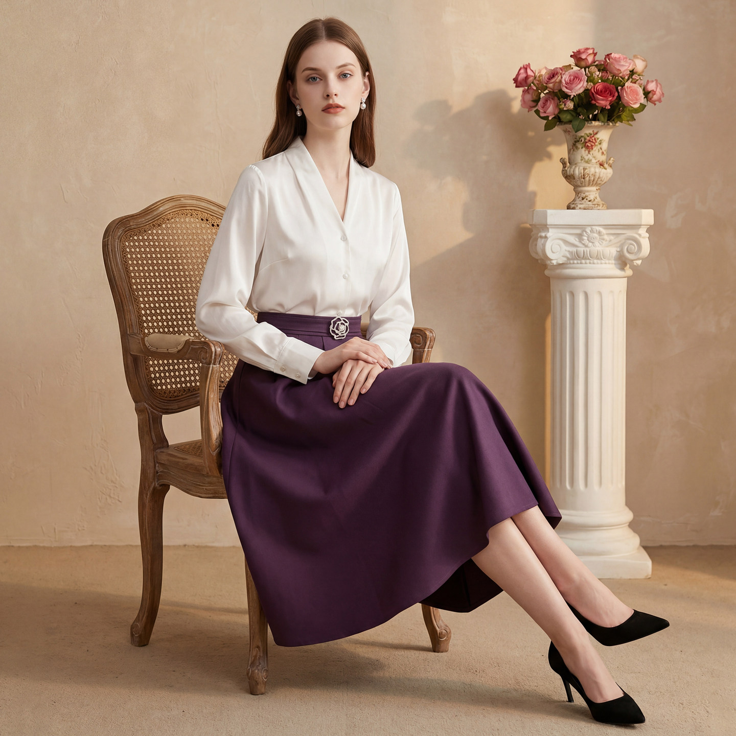 【赫本伞裙】马天奴女2025法式半身裙高腰遮胯a字长裙秋冬高级感