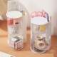 Powder puff storage box transparent rotating makeup brush