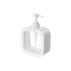 Travel press fine mist vacuum dispensing bottle