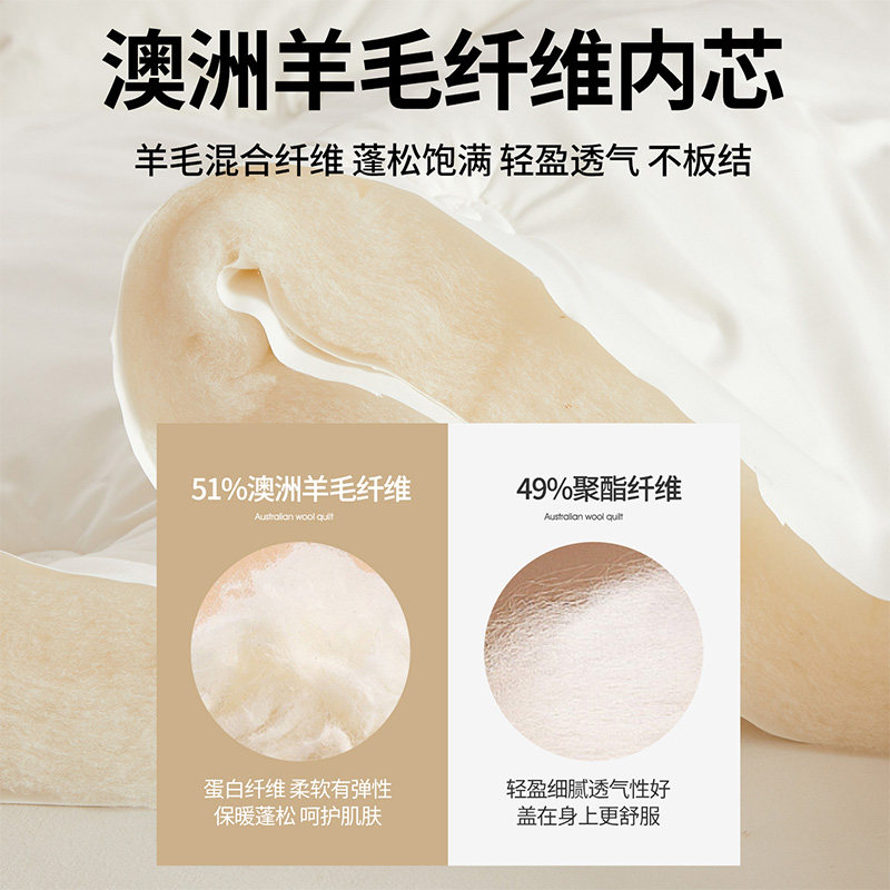 无印良品澳洲进口羊毛被冬被加厚保暖羊绒被子春秋四季棉被芯被褥,淘宝优惠券,粉丝福利购,淘宝优惠卷