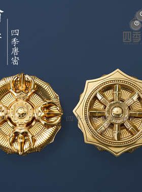 四季唐密真言宗一面用品杵纯铜