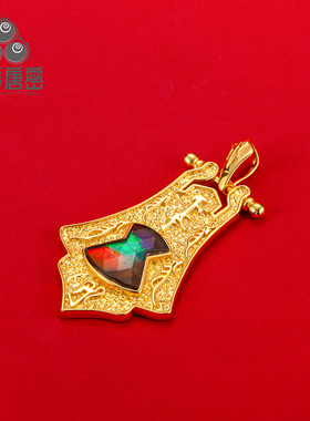 四季唐密男女银镀金招财招贵人