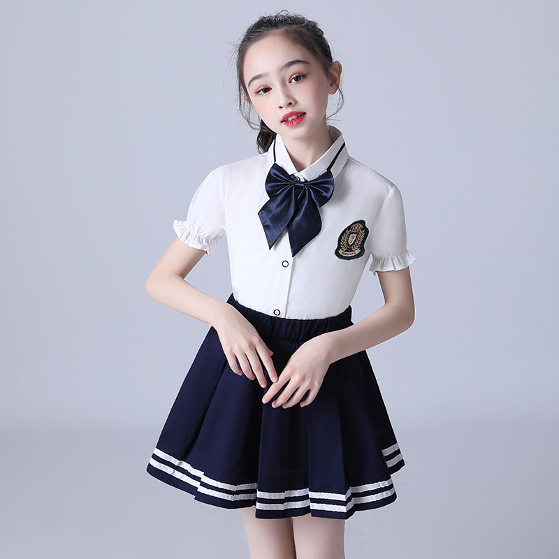 儿童合唱服演出服新款合唱服装学生大合唱团小学生朗诵表演服六一-图2