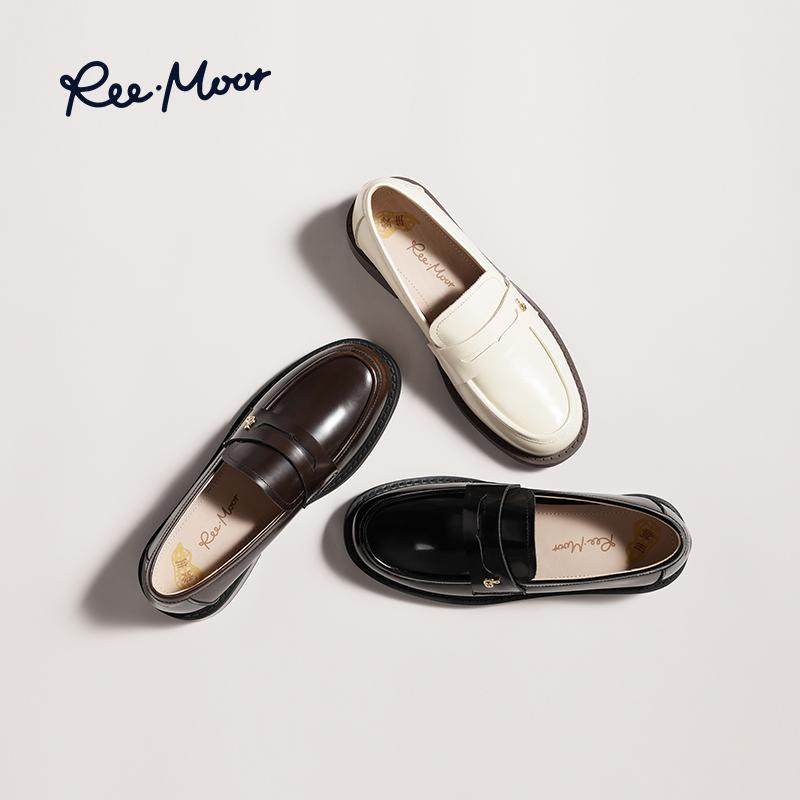 REEMOOR睿慕2025秋新款厚底学院英伦乐福鞋女复古单鞋小皮鞋子,淘宝优惠券,粉丝福利购,淘宝优惠卷