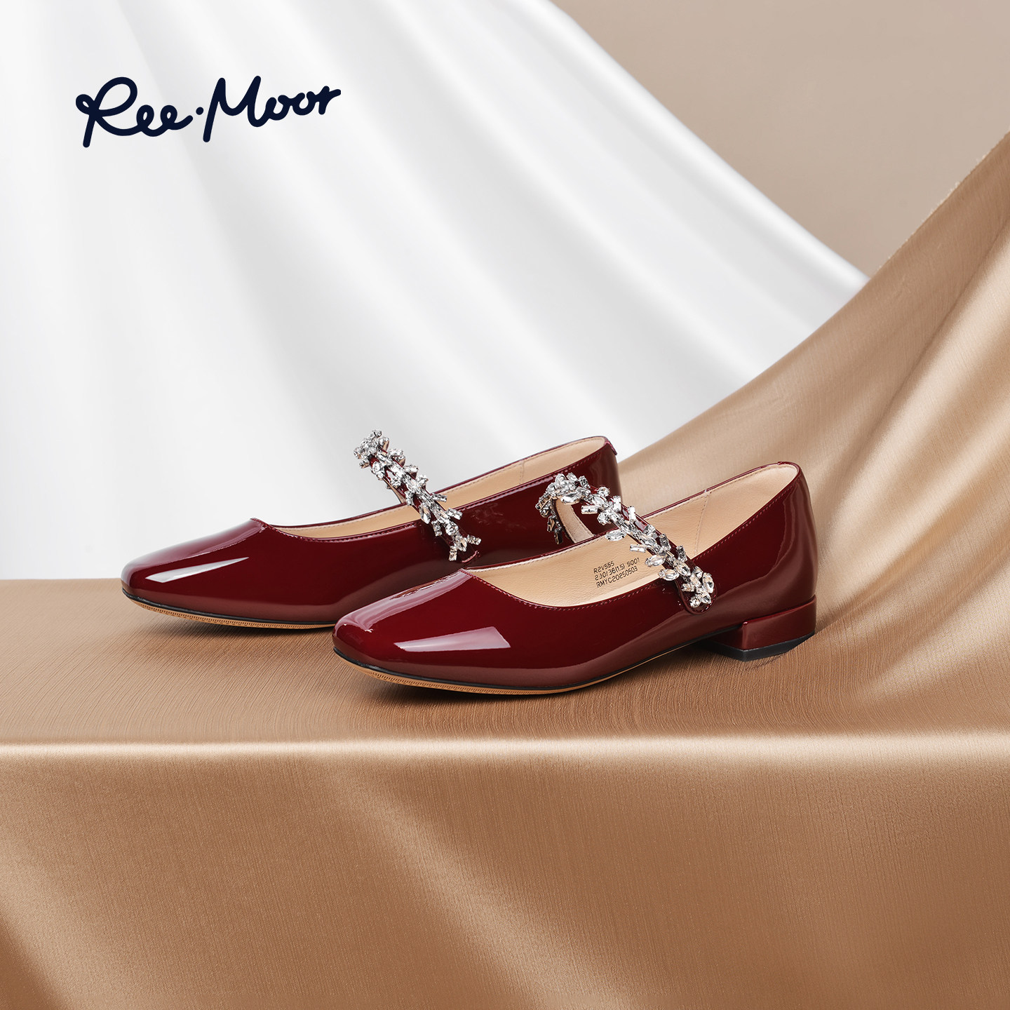REEMOOR睿慕2025秋季新款法式复古玛丽珍鞋粗跟浅口单鞋低跟鞋女,淘宝优惠券,粉丝福利购,淘宝优惠卷